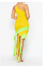 Load image into Gallery viewer, Lemonade Fringe Tail dress